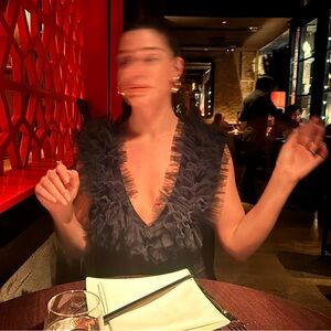 Elegant Black Ruffled Dress